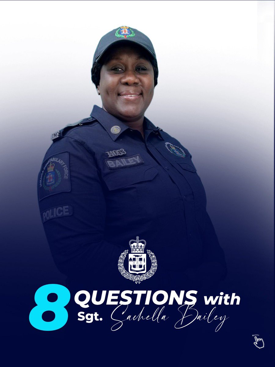 JamaicaConstab's tweet photo. Meet Sergeant Sachella Bailey, the Divisional Training Officer for the St Andrew Central Division.
Learn more about her through these 8 Questions.
#8QuestionsWith
#AForce4Good
1/3 https://t.co/MGCrAbMaA1
