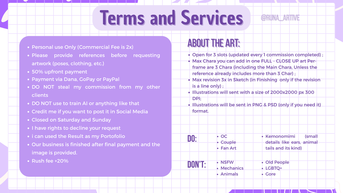 Runa_Artive (0/3) Chibi Comms【Open】!📝 tweet media