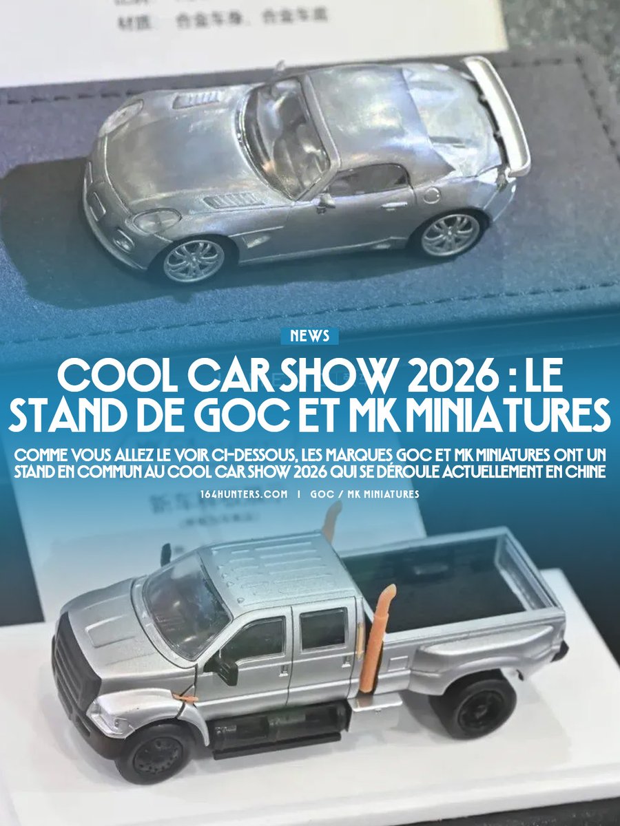 164hunters's tweet photo. 🇫🇷 Cool Car Show 2026 : Le stand de GOC / MK Miniatures
🇯🇵 クールカーショー2026:GOC / MK Miniaturesブース
🇺🇸 Cool Car Show 2026: The GOC / MK Miniatures booth
---
#CoolCarShow2026 #GOC #MKMiniatures
▶ Lien en commentaire https://t.co/LUHR87Fim3