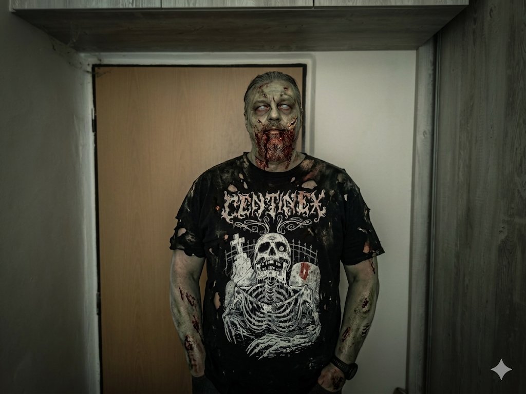 deadlystormzine's tweet image. Mám za sebou 4 týdny se sádrou na zlomené noze. Ještě prý dva týdny. Už doma trošku hniju. 😀

- I’ve been in a cast on my broken leg for four weeks now. They say I have two more weeks to go. I’m already starting to go stir-crazy at home. 😀 

#zombie #deathmetal #centinex