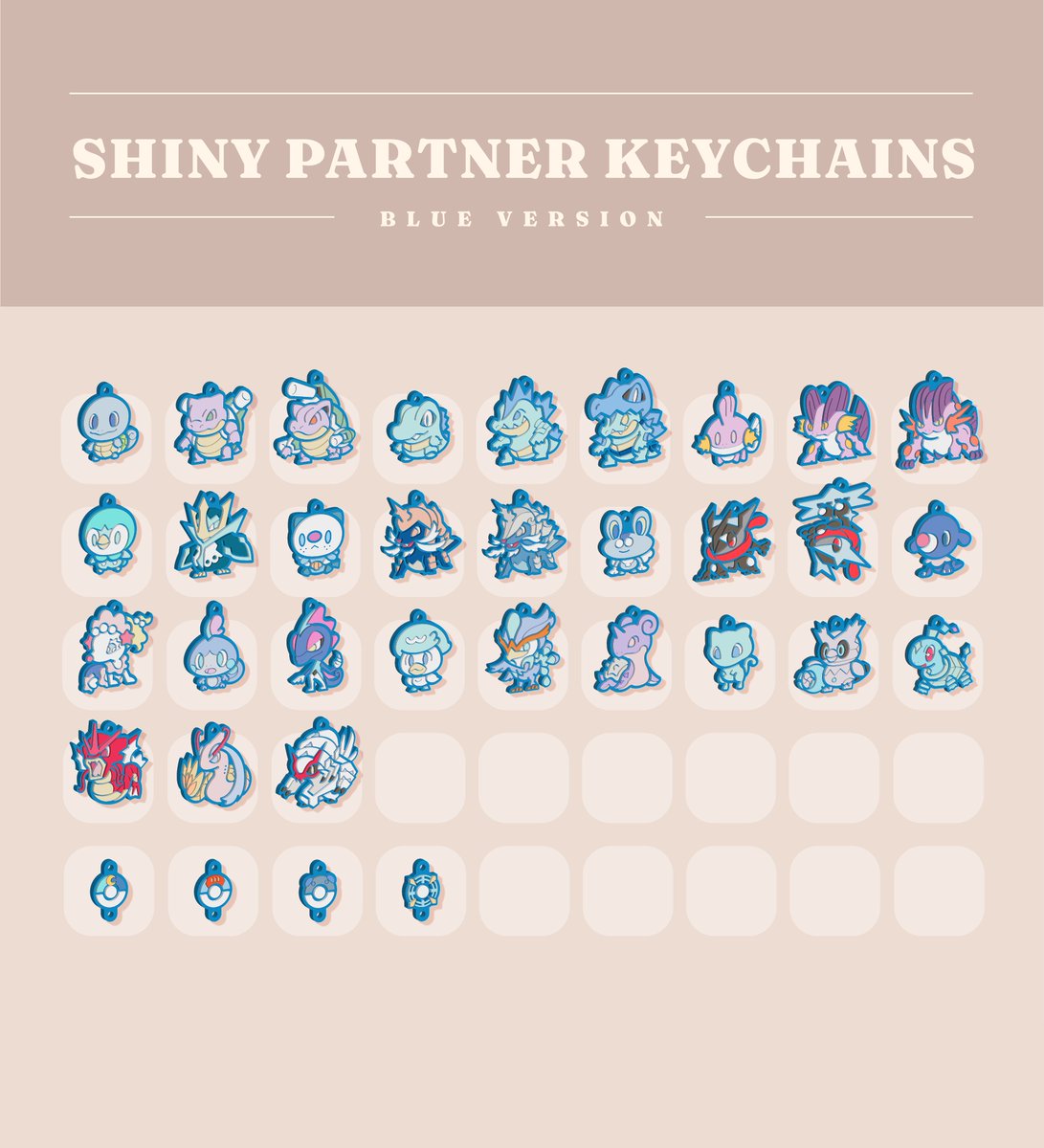 sunlitslumber's tweet photo. Updated chart for shiny water types and bluish friends! Store link is in my bio! Thank you for supporting me! ✨💧 https://t.co/9TgrkcyV75