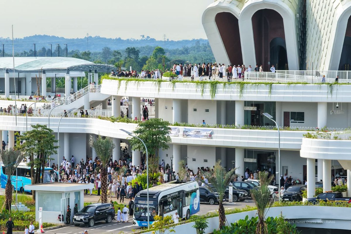KerjaHasil_id's tweet image. Untuk pertama kalinya, Masjid Negara yang berdiri megah di Kawasan Inti Pusat Pemerintahan #kipp akan menyelenggarakan Shalat Idul Fitri. #ikn #prabowogibran

Rayakan Kemenangan, Masjid Negara IKN Gelar Shalat Idul Fitri Perdana
ikn.kompas.com/read/2026/03/2…