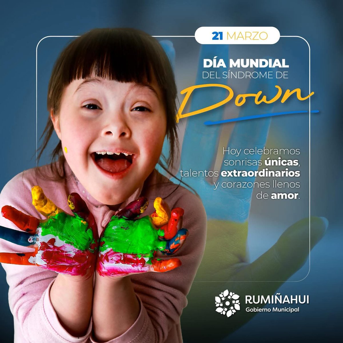 🌈 La verdadera belleza reside en la diversidad de nuestras miradas y en la fuerza de un corazón que no conoce límites. Hoy celebramos la inclusión, el respeto y ese talento único que hace del mundo un lugar mucho más brillante. 

#DíaMundialDelSíndromeDeDown