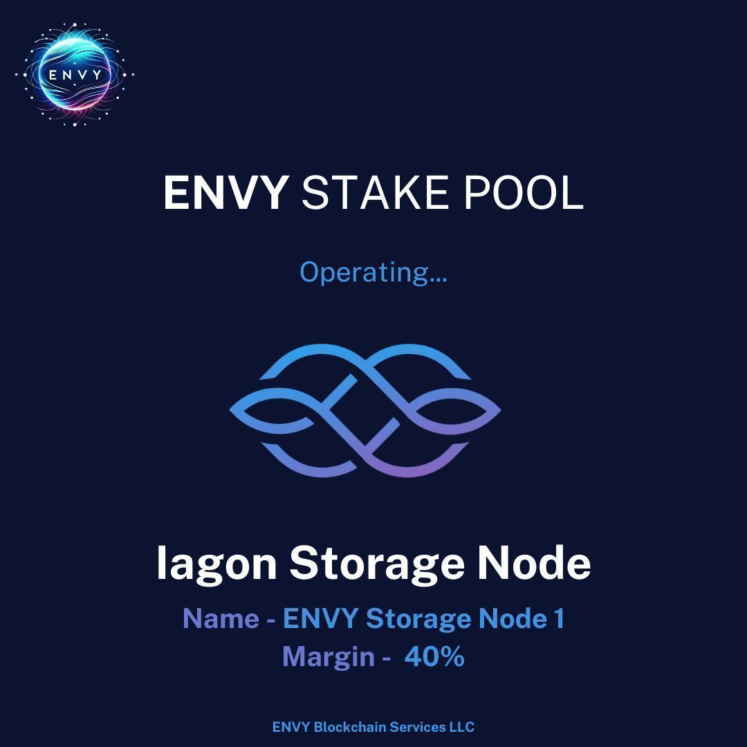 ENVY Stake Pool - Cardano | Iagon | Blockfrost tweet media