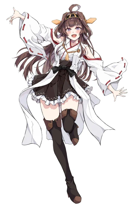 全身金剛さん完成!やっぱこの衣装は秀逸 #艦これ