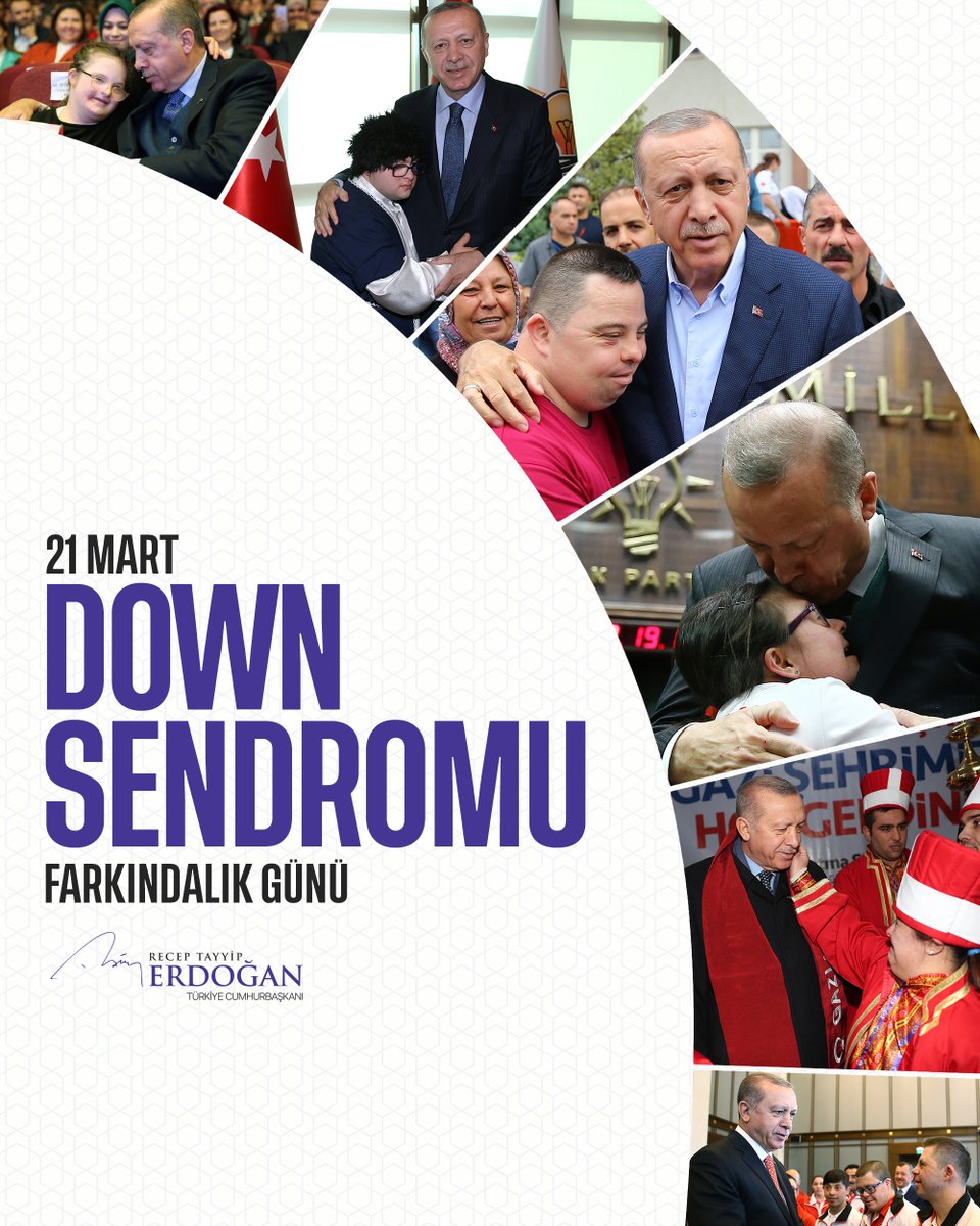 Down Sendromu Farkındalık Günü vesilesiyle özel gereksinimli tüm yavrularımızın gözlerinden öpüyor; güzel evlatlarımızın fedakâr ailelerine, anne ve babalarına selam ve muhabbetlerimi iletiyorum.