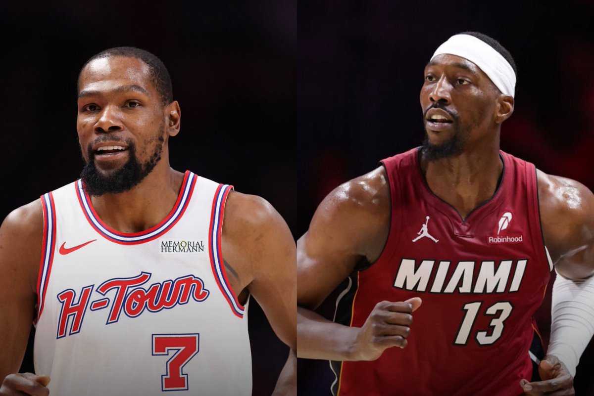 BradeauxNBA's tweet image. Rockets (42-27) vs. Heat (38-32) today.

Houston is looking for their second win in a row and Durant (32,267) will pass Jordan (32,292) on the all time scoring list if he scores 26 points.