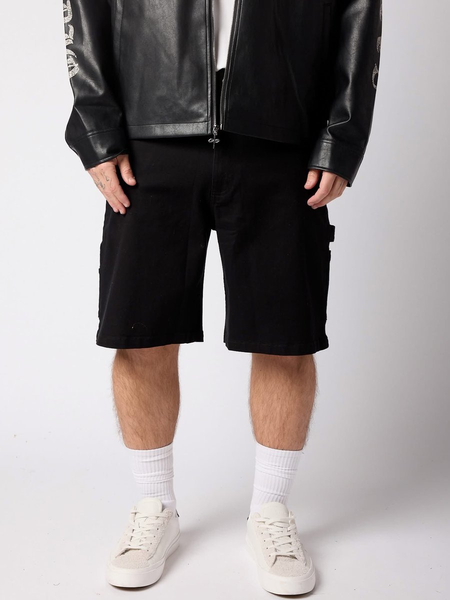 Santo__Studio's tweet photo. Santo Spring ‘26 Painter Shorts exclusively available at @Nordstrom 
Freestyle Moto Icon @twitchthis for Santo Studio! https://t.co/D1D6LrO4JA