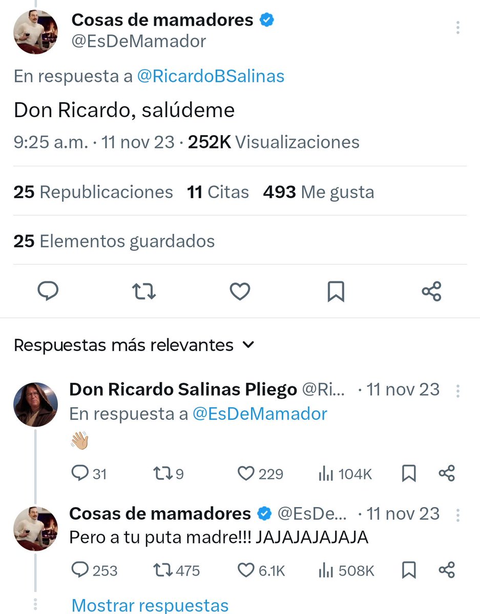 Cosas de mamadores tweet media