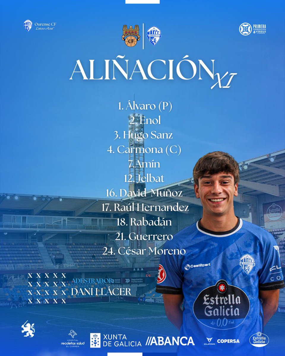O noso 1️⃣ 1️⃣ de hoxe en Pontevedra 

⚽ <a href="/Primera_RFEF/">Primera Federación Versus e-Learning</a> X29 
<a href="/PontevedraCFSAD/">Pontevedra CF 🦴</a> 🆚 <a href="/Ourense_CF/">Ourense CF</a>
🏟️ Pasarón 
📺 <a href="/LaLigaPlus/">LALIGA+</a> <a href="/TVGalicia/">TVG</a> 
📻 <a href="/GALICIANGOLES/">Galicia en Goles</a>

#PontevedraOurense | #LatexoAzul 💙