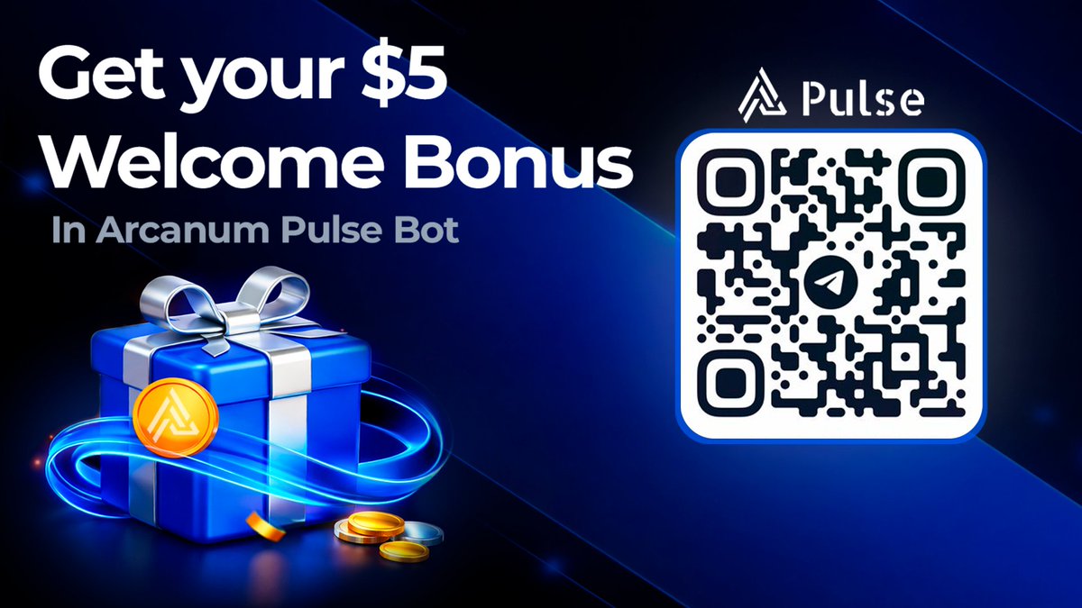 💰Get your $5 bonus on bot commission balance

Arcanum Pulse Bot ➡️ t.me/ArcanumPulseBo…  

Join now and start earning from every trade! 

#Arcanum #CryptoRewards #CryptoCommunity #ArcanumFoundation