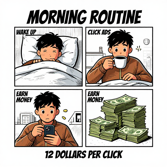 TNBMarketing's tweet photo. Most people scroll their phone every day…

What if those clicks actually paid you?

With 12 Dollars Per Click, you log in, click ads, and earn.

Curious? 👉 https://t.co/YUpaPMqLEI

#PassiveIncome #ClickAndEarn #SideIncome https://t.co/Eru8QEroLd