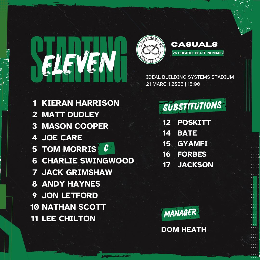 Wolverhampton Casuals FC tweet media