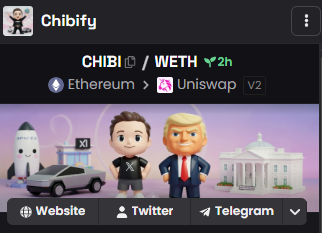 $CHIBI has been updated on DEXScreener.

dexscreener.com/ethereum/0x149…