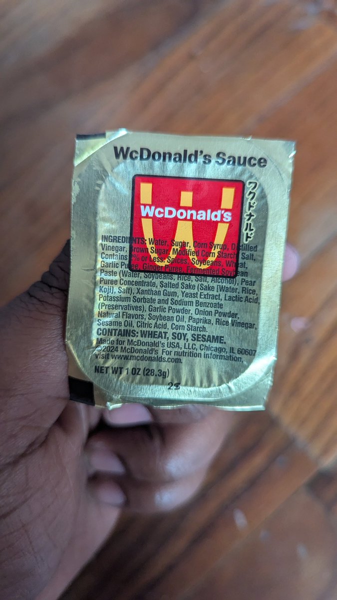 I've been holding onto this WcDonald's sauce for years 
I don't even know why anymore lmao