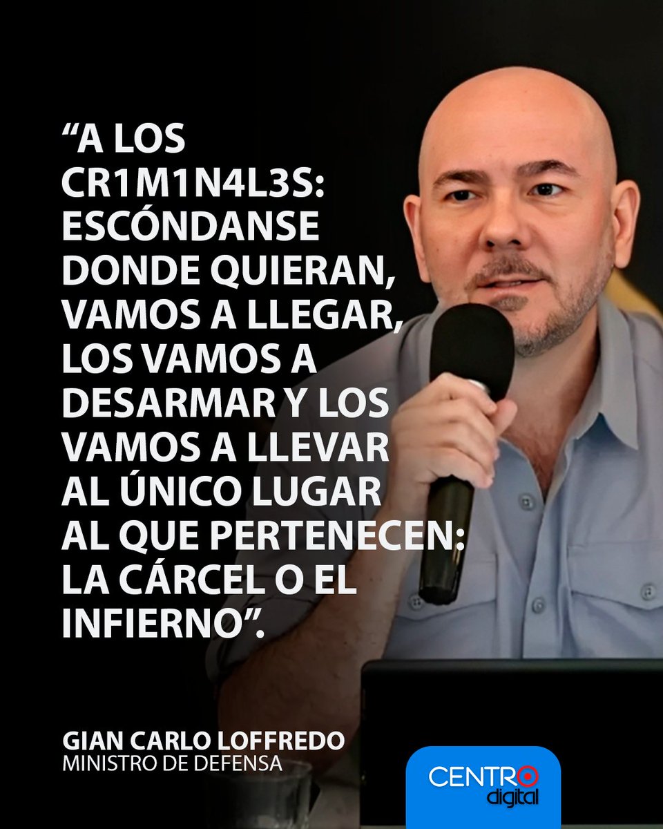 #ATENCION | “A los cr1m1n4l3s: escóndanse donde quieran”, advirtió el ministro <a href="/MinLoffredoEc/">Gian Carlo Loffredo</a> durante la incorporación de un helicóptero Bell 407 a la Armada del Ecuador. La aeronave reforzará la lucha contra el n4rc0tráf1co y la vigilancia en las costas del país.
Los detalles ➡️