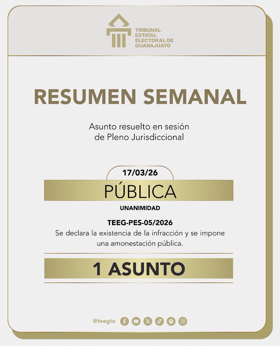 Tribunal Estatal Electoral de Guanajuato tweet media