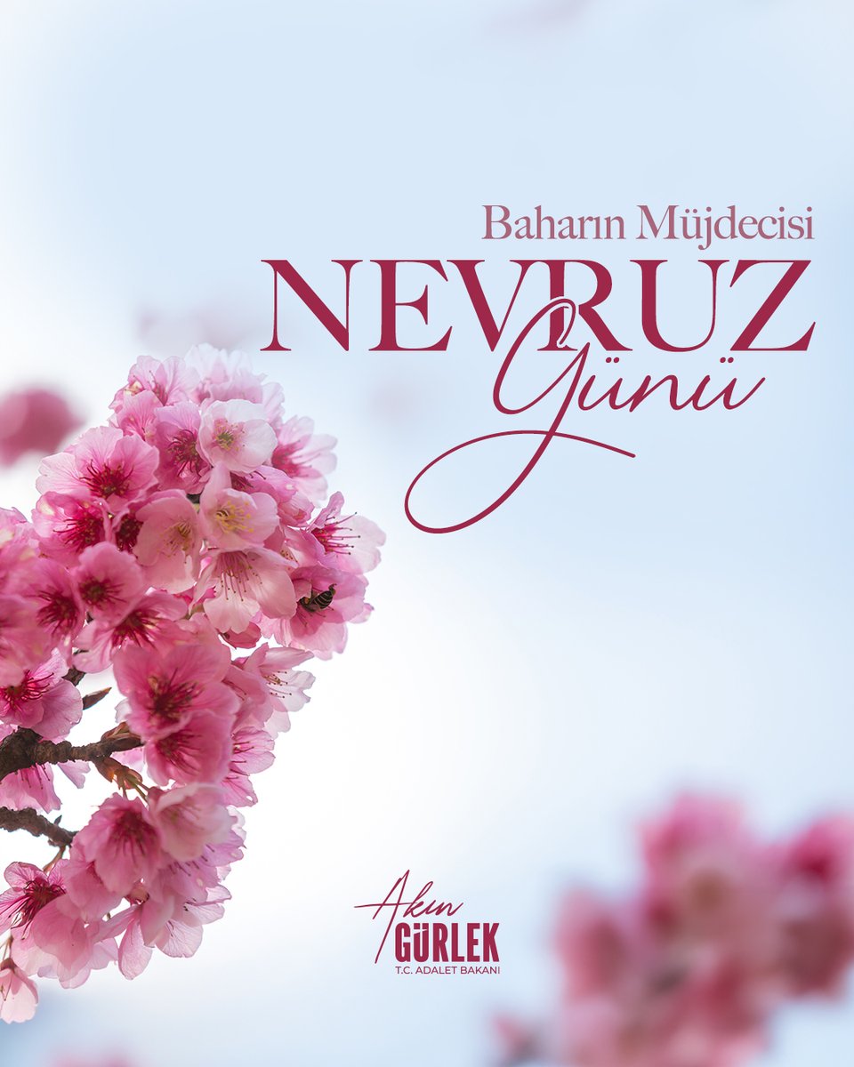 Baharın müjdecisi Nevruz...

Birlik, beraberlik ve kardeşlik anlayışımızın ilmek ilmek işlendiği kadim miras...

Asırları aşan ve bugünlere ulaşan Nevruz’un milletimiz, soydaşlarımız, gönül coğrafyamızdaki kardeşlerimiz ve tüm insanlık için nice hayra vesile olmasını temenni