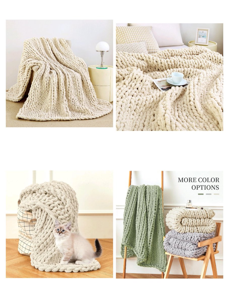 umairisnoob's tweet image. Transform your space with the ultimate cozy vibe! ☁️🛋️✨
This viral Chunky Knit Blanket is perfect for lazy weekends, movie nights, or just upgrading your room's aesthetic. Absolutely obsessed!
🚨 Grab this amazing Amazon deal here:amzn.to/4cWgPbj

#CozyVibes #AmazonFinds