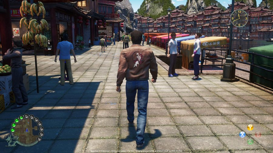 karo_yan's tweet photo. 今の鳥舞とenhancedと比べると賑わいが違うね！Shenmue Ⅲ enhanced発売が楽しみだぜ(^^)/ https://t.co/EcYBcYzHGp