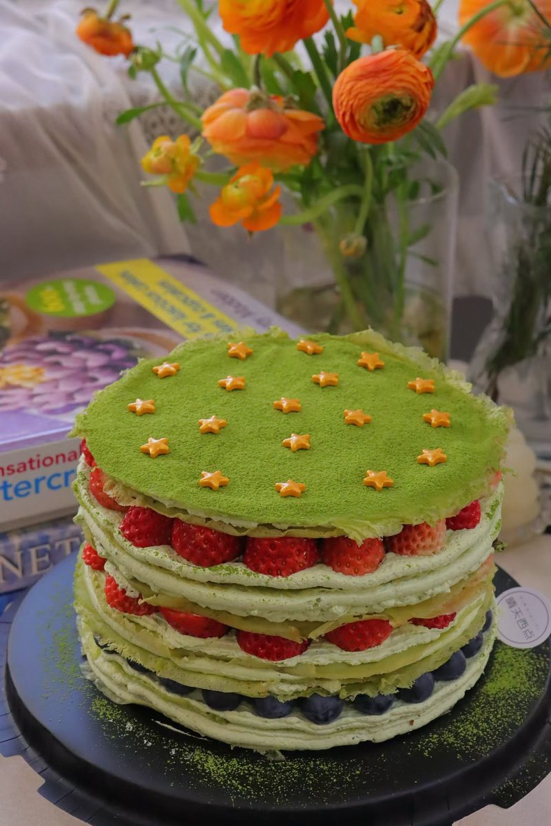 LLjLK3's tweet photo. Today I brought the thousand layer cake I made and participated in the Cherry Blossom Festival event here.#pinghu https://t.co/YY3EvkEwKR