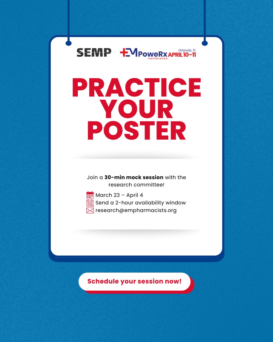 Society of Emergency Medicine Pharmacists tweet media