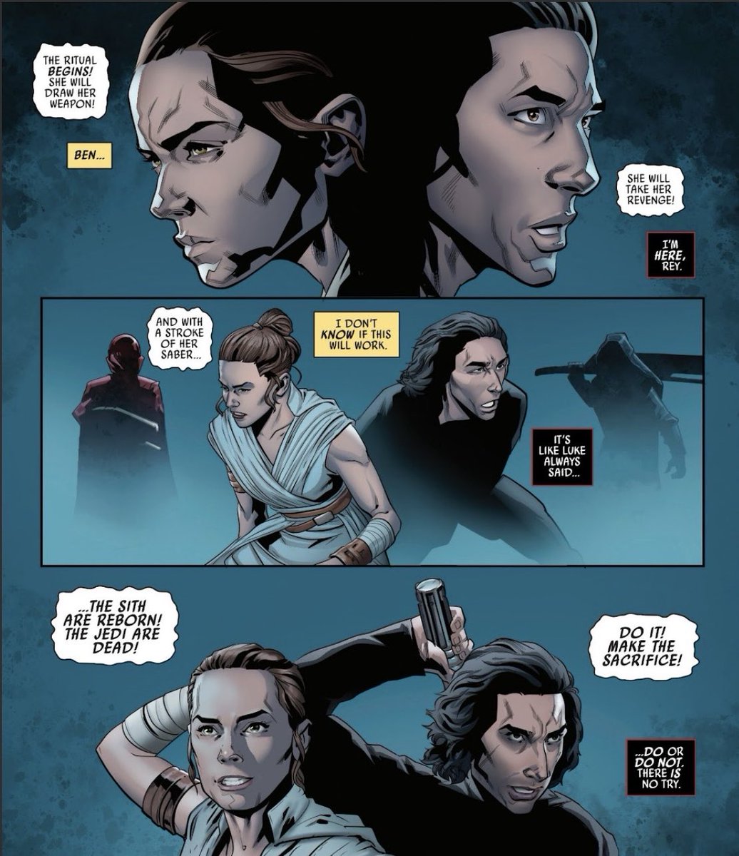 greenestgalaxy's tweet photo. this being the only dialogue we ever got between rey &amp; redeemed ben :’( https://t.co/SufTJaXDh4