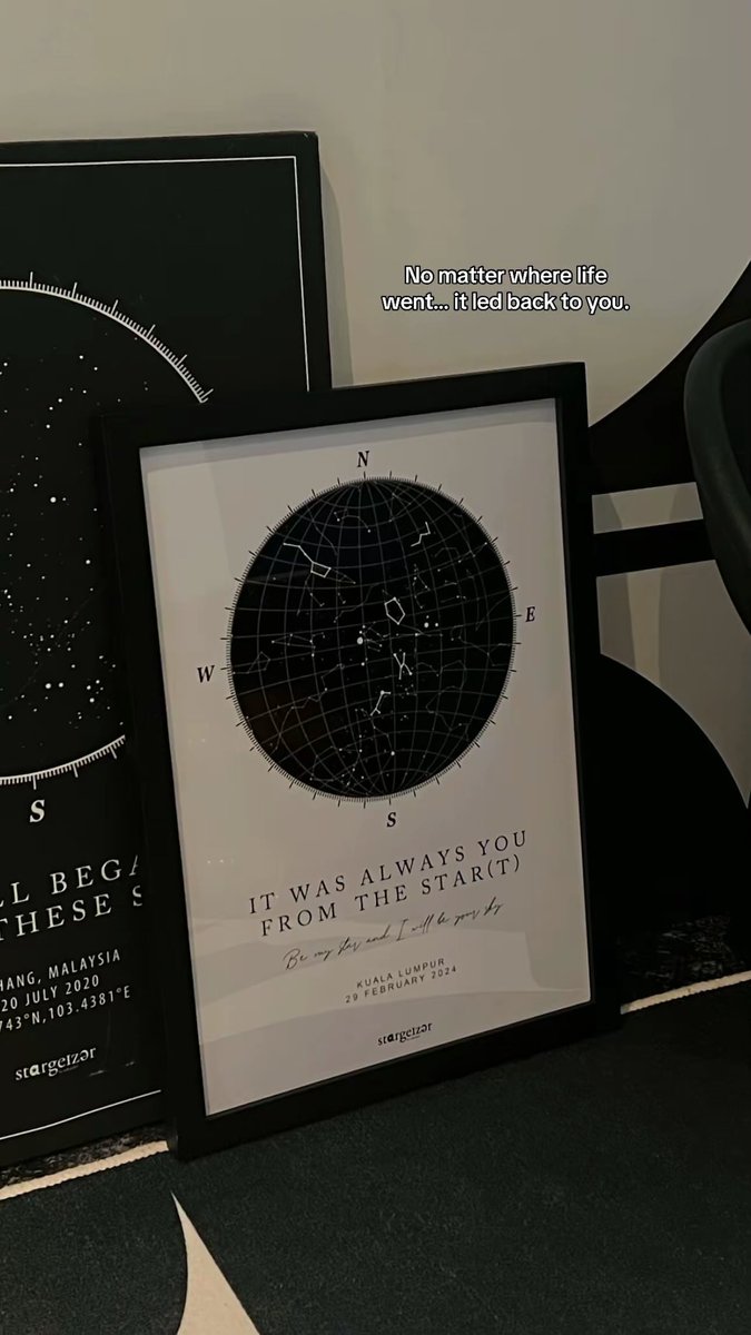 astargeizerpro's tweet image. Day 160 of posting until the sentimental ones find me ♡ 

Through every version of me, it was you. Always has been, always will be 🤍✨

#starmap #custommade #bintang #giftideas #sentimental