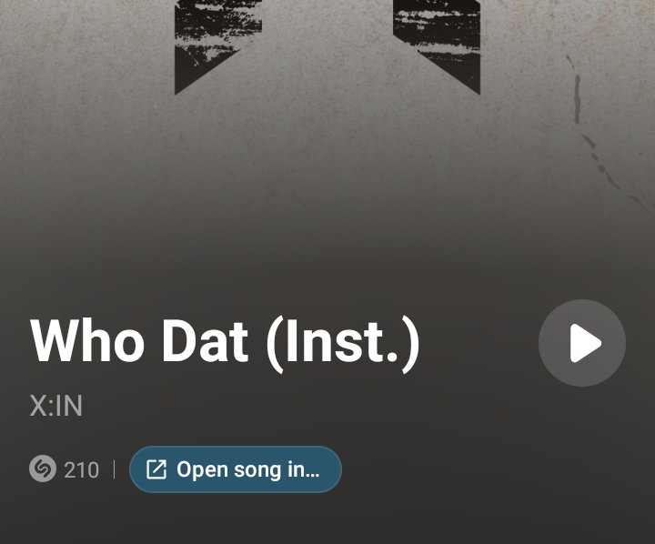 xinstream_'s tweet photo. [🏆] Who Dat hits 200 Shazams!

#XIN #Who_Dat https://t.co/7skRAk0ifR