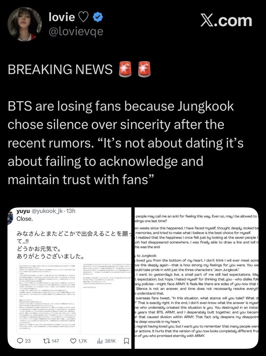 BABY97CANDY's tweet photo. but i was told by certain stans jungkook is the problem &amp; he’s ruining bts’ career, how is that possible that bts just had their the most successful comeback while jungkook’s lines are the most viral, he’s charting on spotify artist chart, melon, gaining the most mls &amp; followers? https://t.co/PTIrVa2dPh