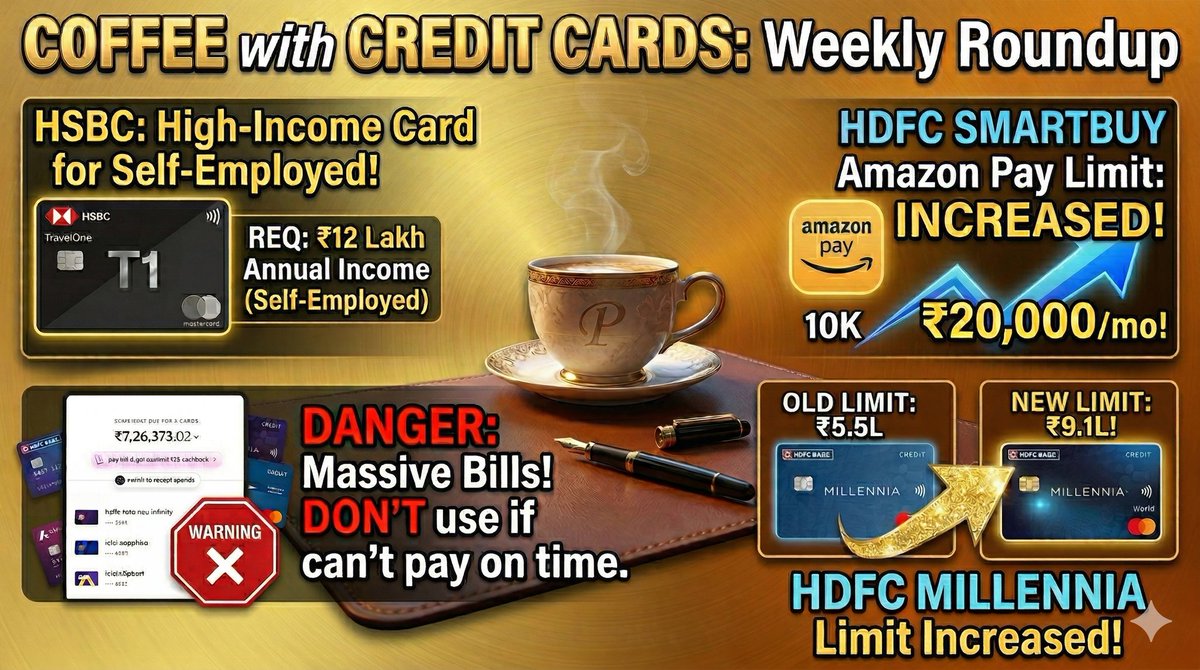 ProfessorCardz's tweet image. 🚨Weekly Credit Card News is live from Shimla #ccgeeks #creditcard #news 

👉Video here youtu.be/3fOOZ9olx5o

Drop a ❤️ in the video is you love our channel. 100 Likes is the Goal. 

🔁Repost and Share