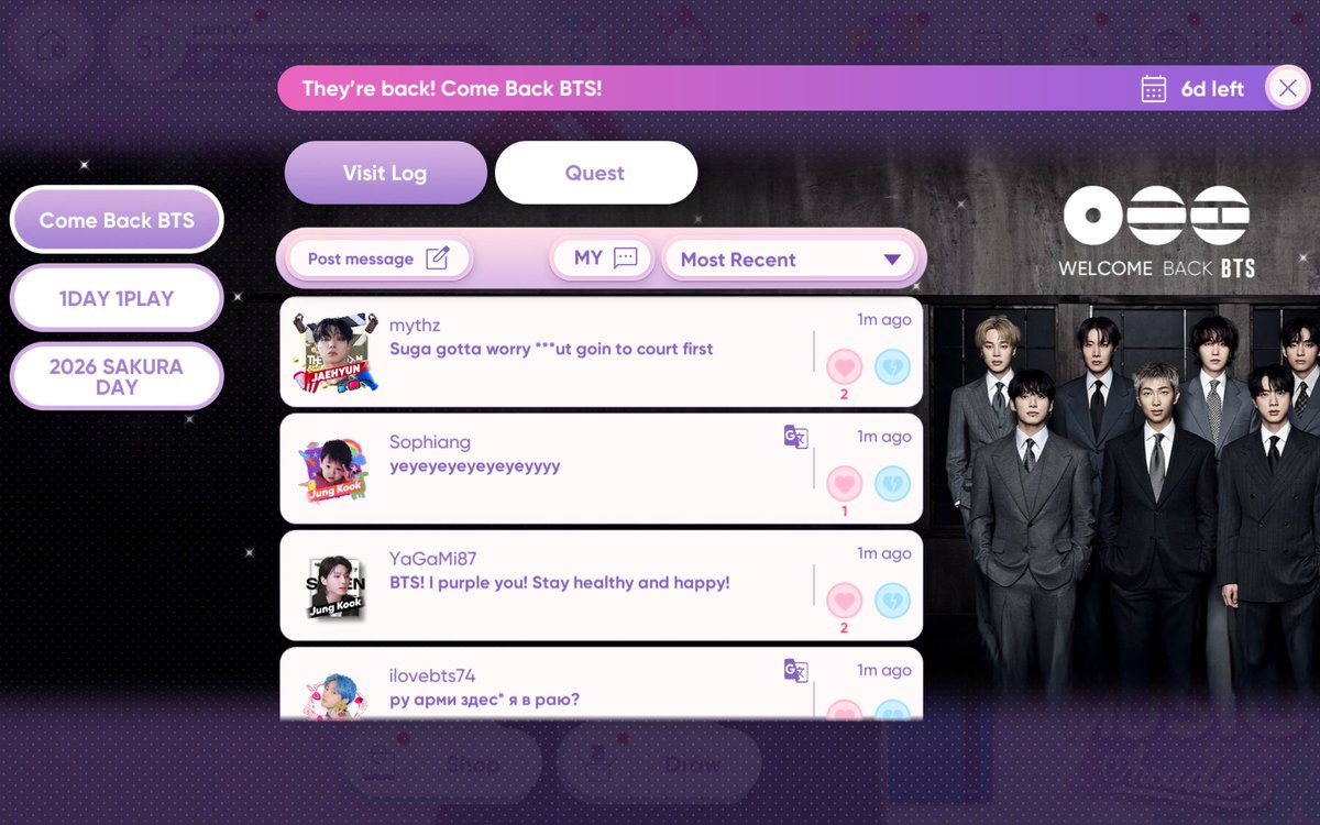 namseokpeach's tweet photo. Idk how jobless and highly stupid you have to be to hate on BTS in a GAME celebrating THEIR comeback all because y'all butthurt your guy left his group..... engines get a life: mission impossible https://t.co/rHsSc4zdUO