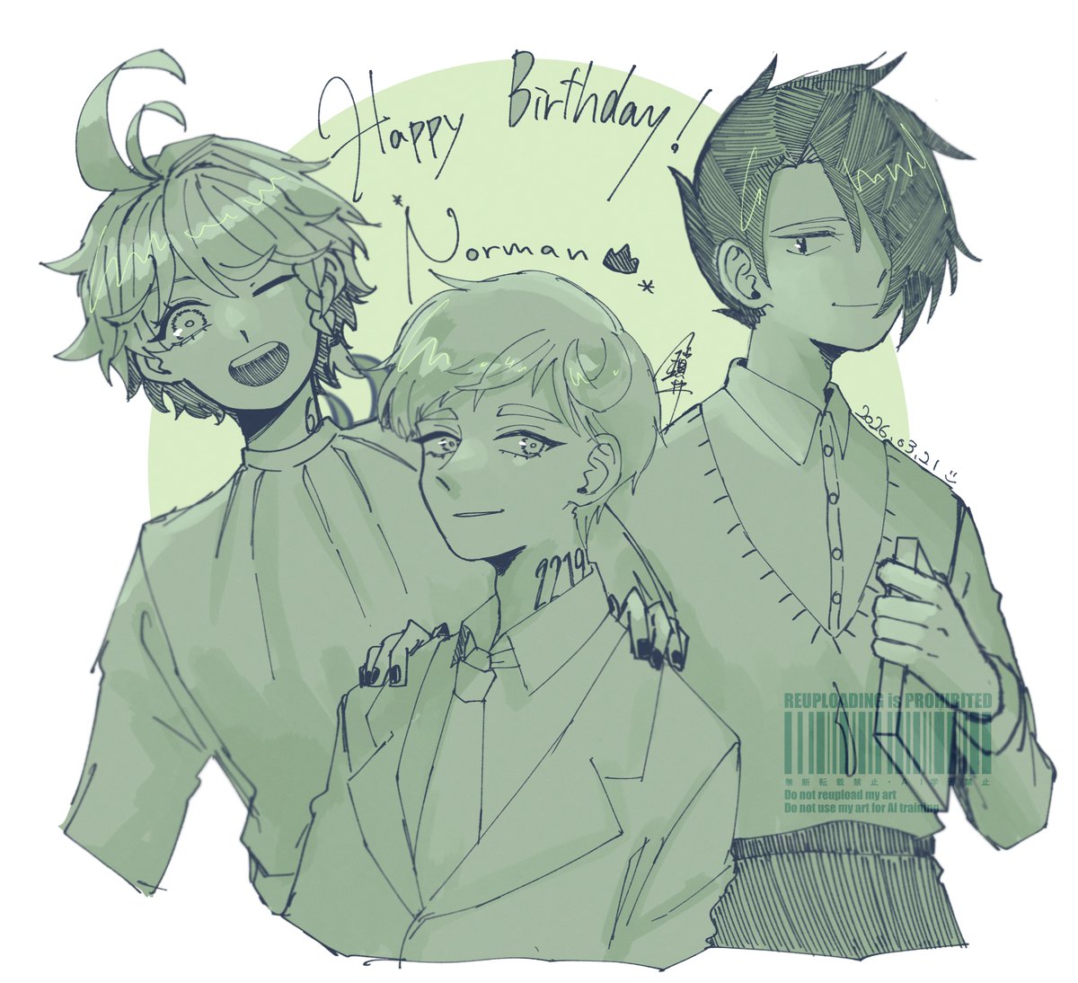 inunderworld's tweet photo. 滑り込みおめでとう、ノーマン！ 
#22194ノーマン誕生祭2026 https://t.co/92PWAAHk9a