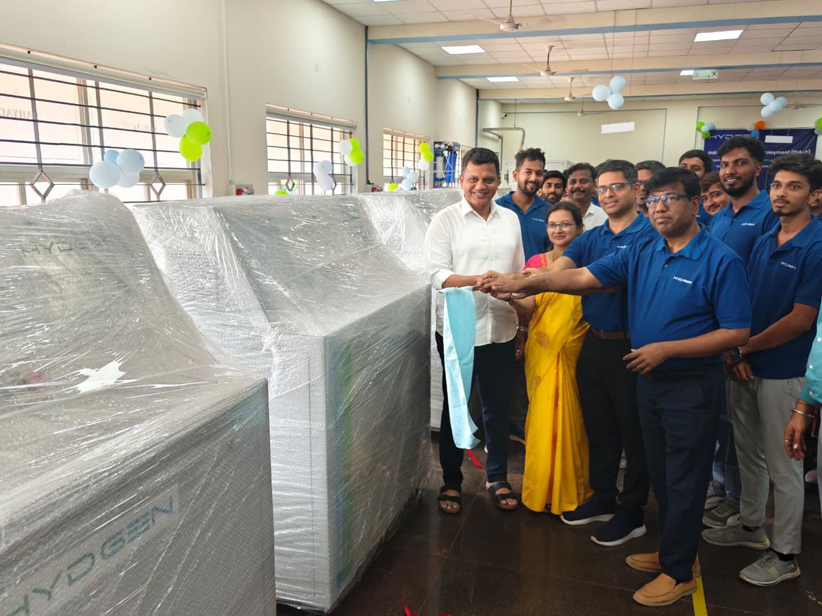 CaptBrijesh's tweet image. The HYDGEN Industrial Hydrogen Deployment (DIA-S) event was organised to mark the dispatch of multi-skid green hydrogen systems developed in #Mangaluru to #Surat for industrial deployment - a real milestone in scaling green hydrogen from innovation to industry.

What makes this