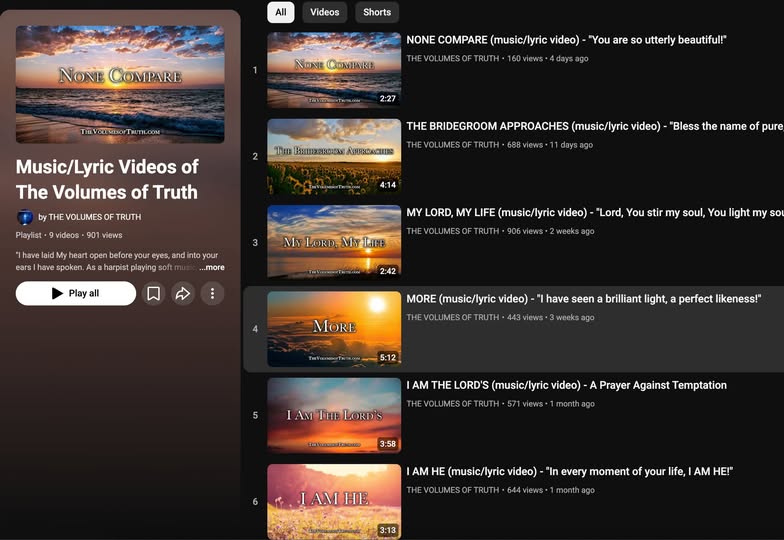 TrustinYahuShua's tweet photo. 🎼The Volumes of Truth made into Songs of Truth 🎧
▶️https://t.co/PjlhJeOqpn

#TheVolumesofTruth #YahuShua #YAHUWAH #God #TrueProphet https://t.co/1tr6Bo7rnC