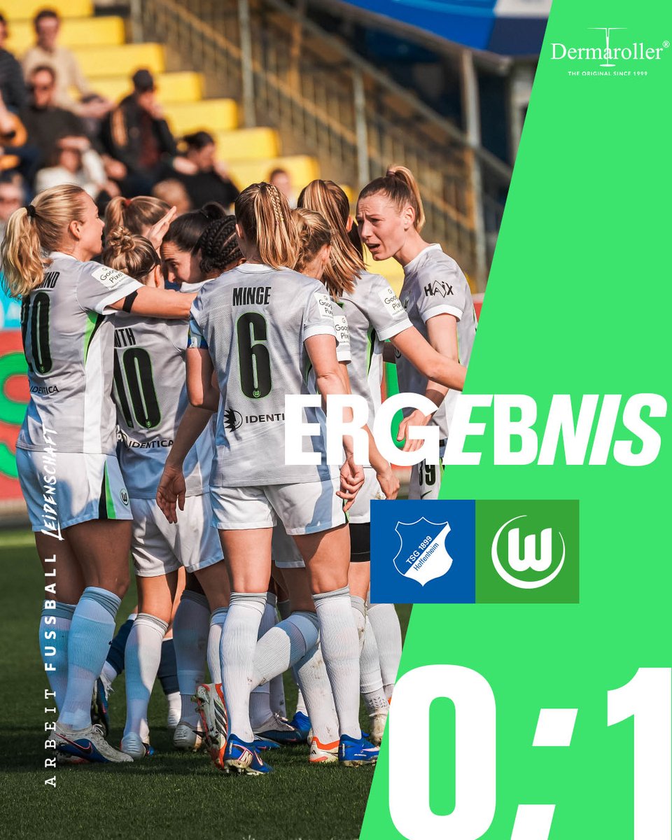 Schluss in Hoffenheim! Unsere Wölfinnen gewinnen gegen die TSG 1899 Hoffenheim mit 1:0! 🐺💚🤍