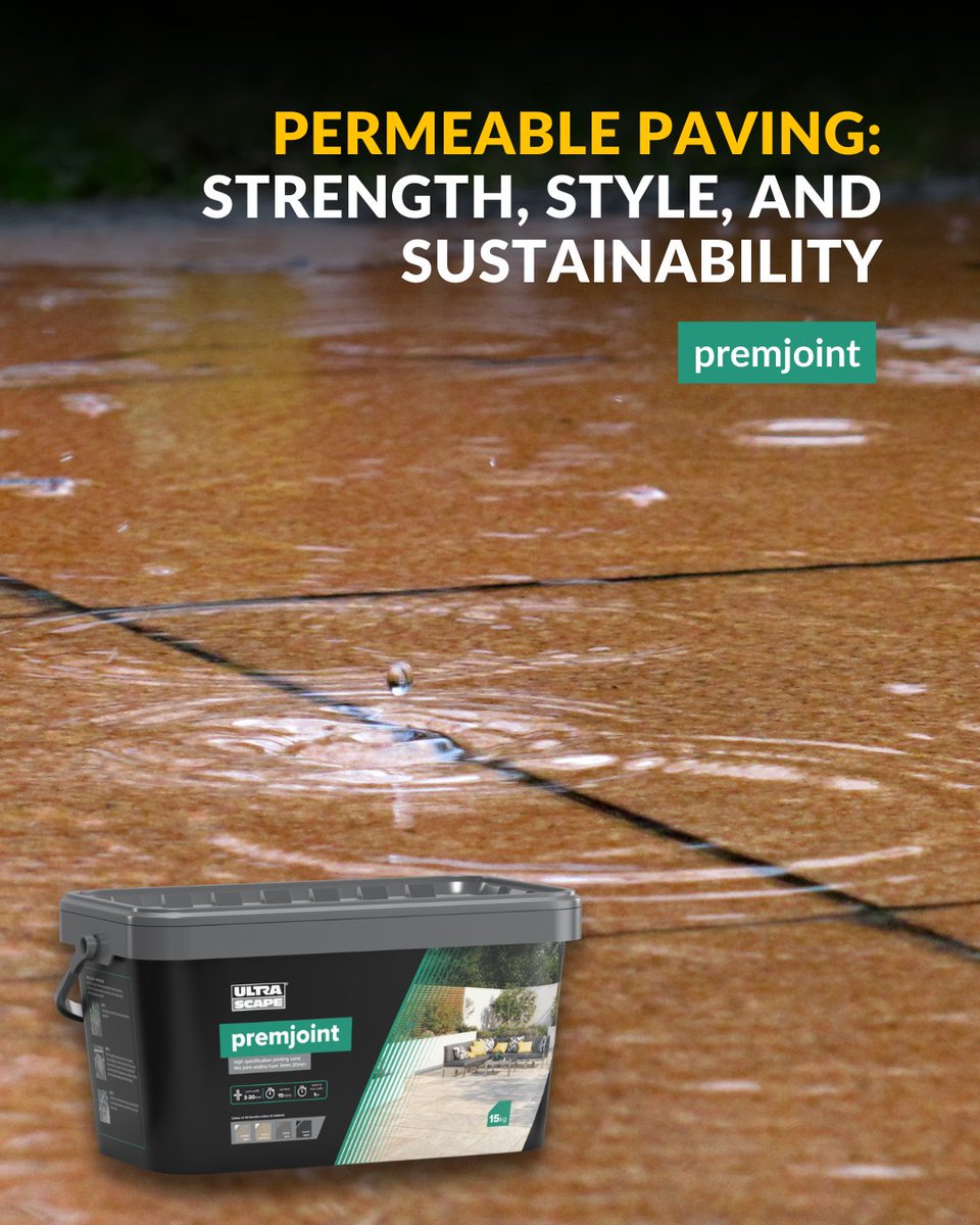 Ultrascape_UK's tweet image. The ultimate high-specification brush-in jointing compound! 💪

premjoint is perfect for all weather conditions, it’s quick to apply, highly durable, and available in four stylish colours 🤩

instarmac.co.uk/products/ultra… 

#premjoint #pavingmaterials #permeablepaving