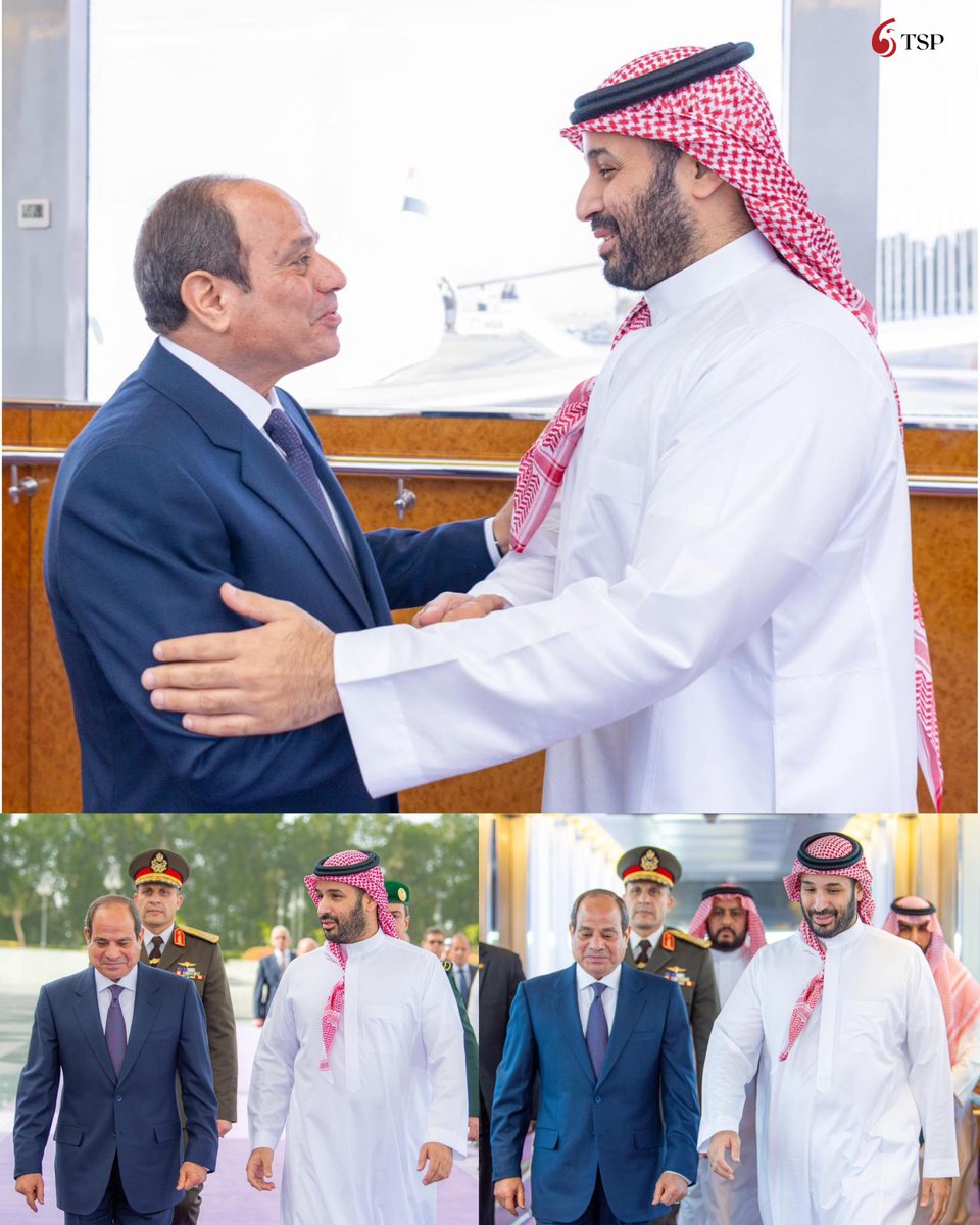 استقبال ولي العهد السعودي للرئيس المصري في جدة لتعزيز العلاقات