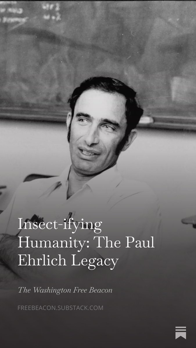 Absolutely delighted to feature <a href="/AEI/">American Enterprise Institute</a>'s Nicholas Eberstadt, who makes his Free Beacon debut with a thoughtful and thorough takedown of the late Paul Ehrlich. Must read!