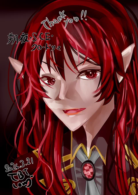 いつもお世話になっている、朔夜さん()のFAを描かせて頂きました! 朔夜さん、これからもどうかよろしくお願い致します #みてみてさっきゅん
