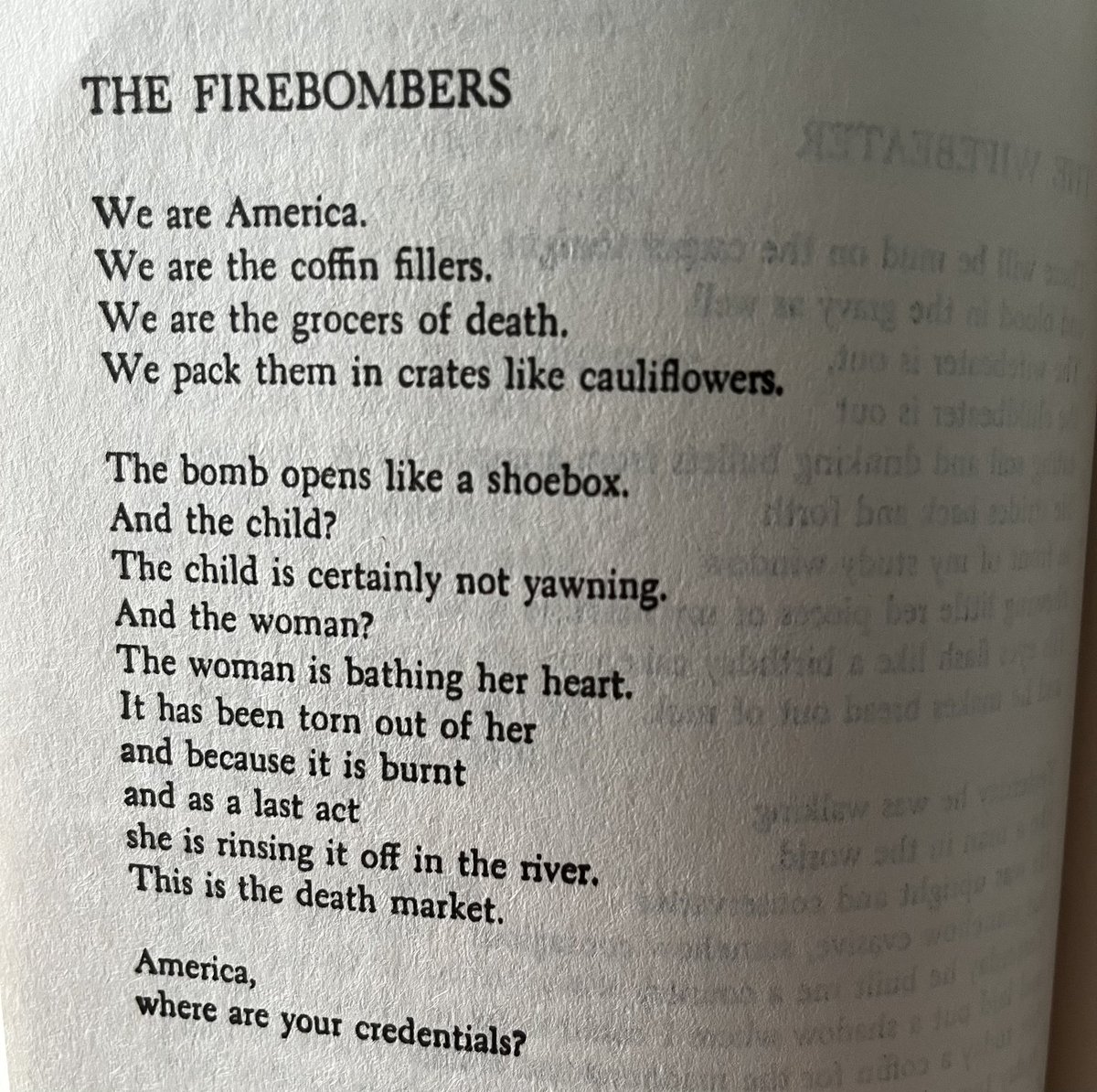 JahnaviGogoi2's tweet photo. Sharing this on World Poetry Day, a poem by my favourite Anne Sexton! Speaks for itself.#worldpoetryday2026 #annesextonpoetry #waranddestruction #pleaforpeace #endwars https://t.co/T4fKQczzHJ