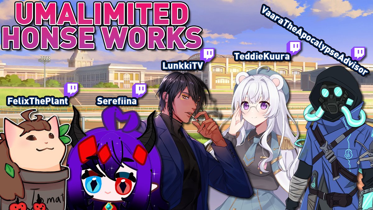 lunkki's tweet photo. Which team are you rooting for? 🏇✨

FinTuber Umamusume 5v5 Tournament in 1 hour!

It will be streamed live at: https://t.co/gLHcP3uE2T https://t.co/uUfYoiXdGQ