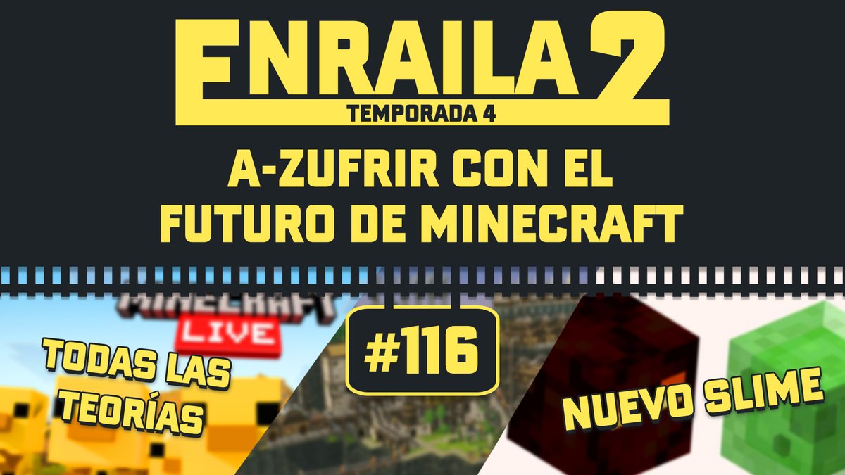 CrossFace22's tweet photo. ¡1H 30MIN PARA LA MINECRAFT LIVE! 🔴

✨ NUEVO EPISODIO DE ENRAILADOS PODCAST:

- Teorías y pistas de la #MinecraftLive
- Grandes mecanismos de las últimas versiones
- Mucho más :)

Disponible en YT, Spotify y más plataformas!