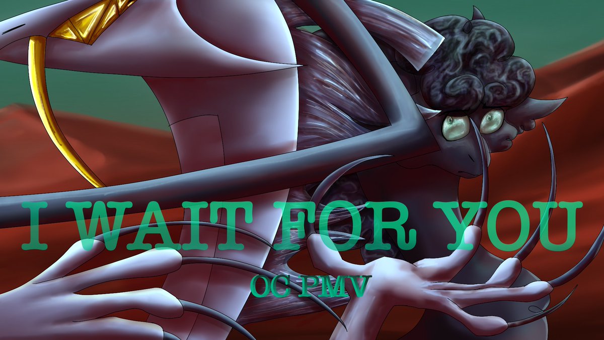 MY OC PMV  I  worked  on  for  nearly  two  years… it‘s  FINALLY done!! It premieres later today at 6PM EST 👀 Here  is  the completed  thumbnail!  I  am  very  proud  of  it  ^^
Here  is   a  link  to  the  PMV  if   you  wanna  check  it  out:  youtube.com/watch?v=L8wXh3…