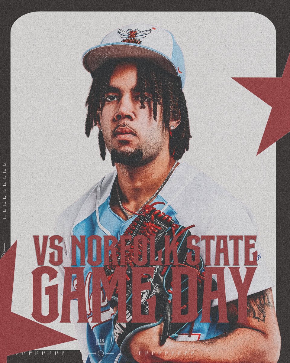 DSUHornets's tweet photo. 🗣 IT’S GAMEDAY ⚾️
🆚 Norfolk State
📍 Norfolk, VA
🏟 Marty L. Miller Field
⏰ 1:00 PM
#EntertheNest #GoHornets #LegacyandPride https://t.co/PNYzX73S3Y