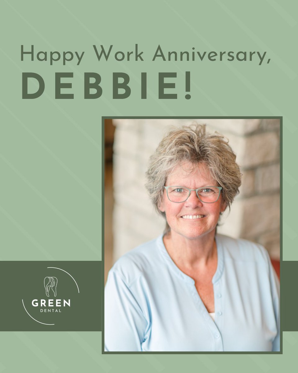 Happy 10th work anniversary, Debbie! As a front office coordinator, she keeps everything running smoothly while welcoming patients with a calming, friendly presence. Thank you, Debbie, for a decade of dedication and heart!