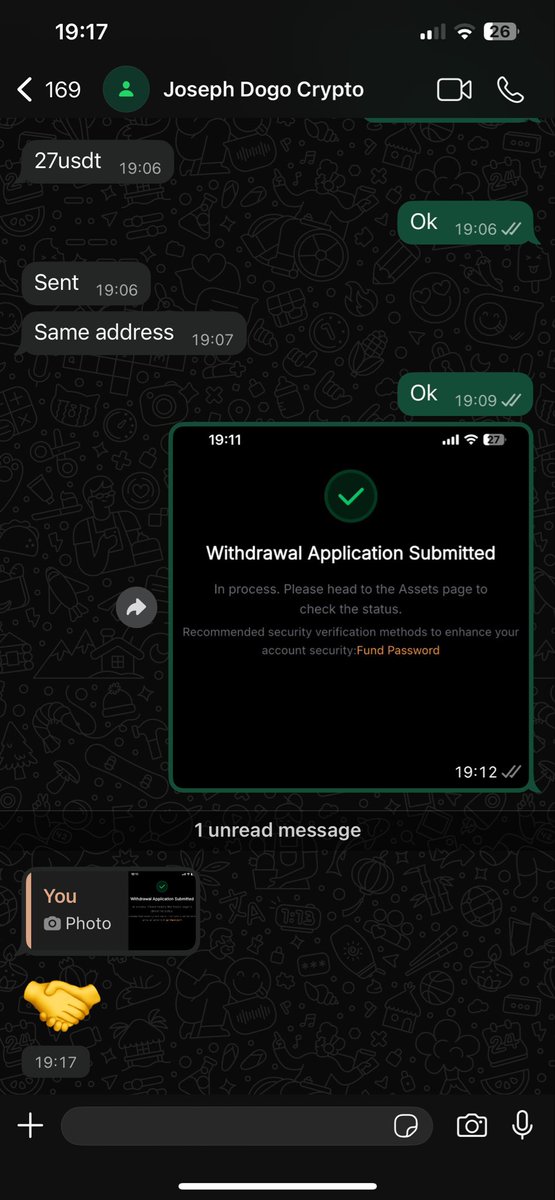 BabaMoses18's tweet photo. Usdt deal done 🤝 Always paying fast and no scams. https://t.co/LLn1XC9gmP