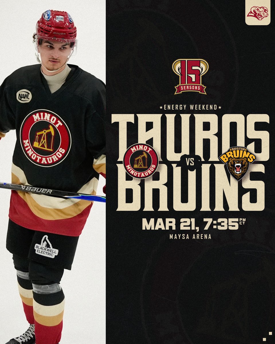 MinotauroHockey's tweet photo. Rematch tonight 👊🏼

#ChargeAhead https://t.co/UZaibnpHSK