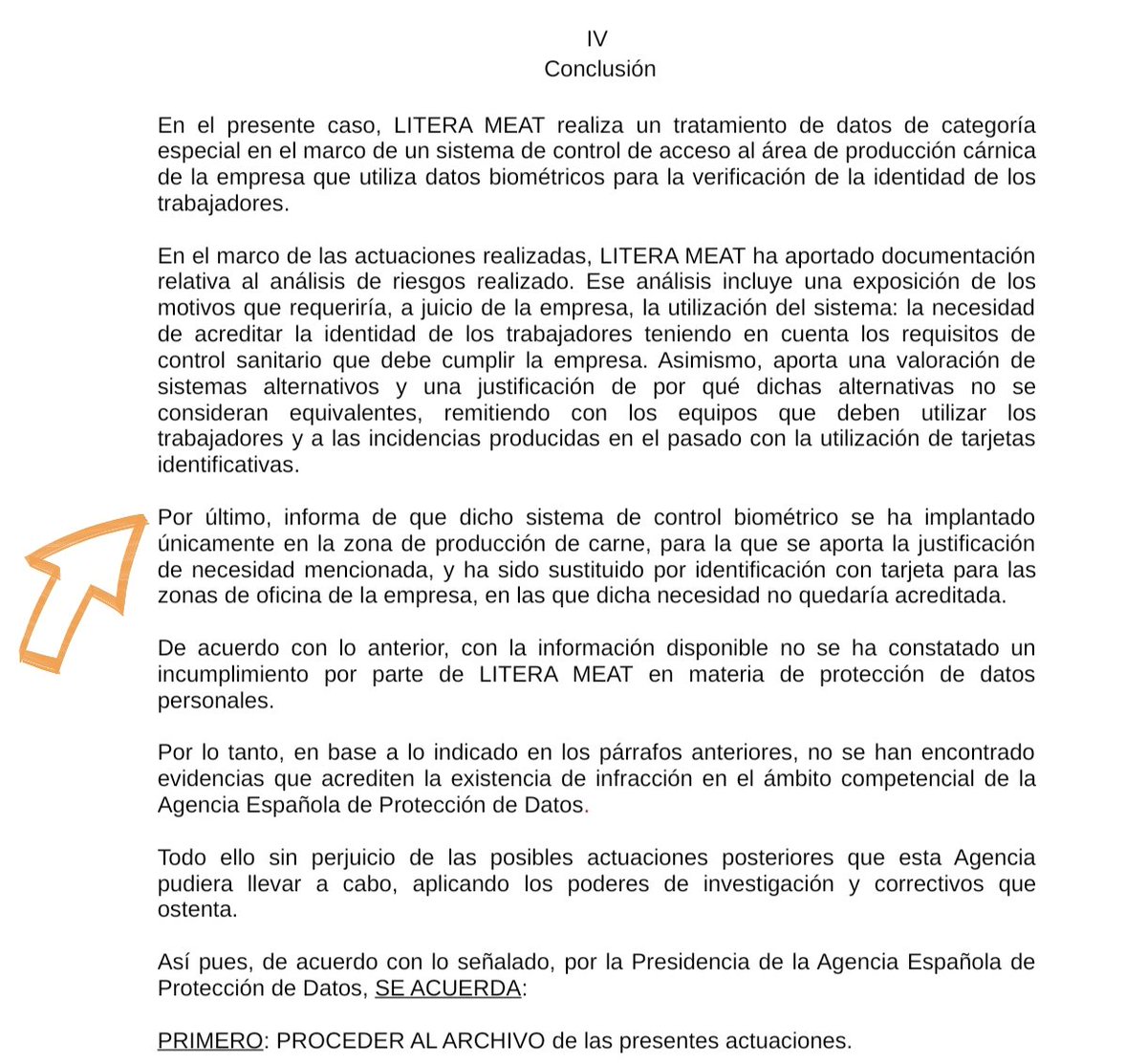 caty_pou's tweet photo. 📌 Es posible la implementación de un sistema de #controlbiométrico para la verificación de la identidad de los trabajadores en supuestos específicos y combinado con el fichaje mediante tarjetas 🐾💳 👇🏼
✅ AI-00422-2024 (Publicación marzo 2026) #AEPD
https://t.co/uxQTqHmucs https://t.co/Nfj7PEhEuS