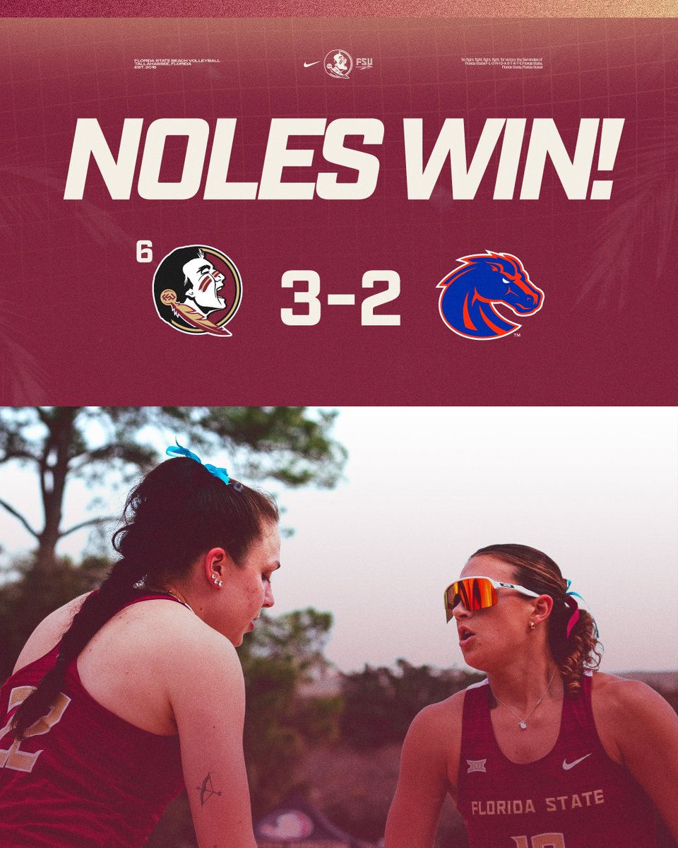 FSU Beach Volleyball tweet media